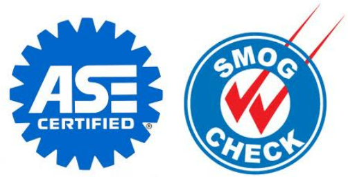 ASE Certificate and Smog Check Logos | Marin Automotive